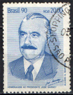 BRASILE - 1990 - PRESIDENTE JOSE' SARNEY - USATO - Used Stamps