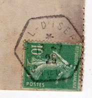 1925-Beaux Cachets Hexagonaux à étoile-bureau Rural-VAL D'ISERE-73 Du 13-7-25 Sur CPA "La Grande Motte" éd Béroud - Handstempel