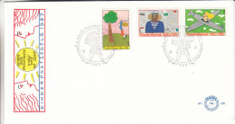 Pays Bas - Dessins D'enfants - Document De 1987 - Avions - Arbres - Bateaux - Hache - Briefe U. Dokumente