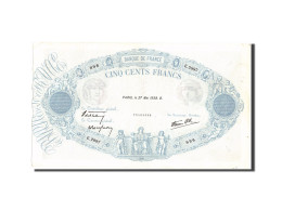 Billet, France, 500 Francs, 500 F 1888-1940 ''Bleu Et Rose'', 1938, 1938-05-27 - 500 F 1888-1940 ''Bleu Et Rose''