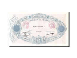 Billet, France, 500 Francs, 500 F 1888-1940 ''Bleu Et Rose'', 1936, 1936-06-25 - 500 F 1888-1940 ''Bleu Et Rose''