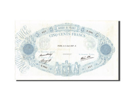 Billet, France, 500 Francs, 500 F 1888-1940 ''Bleu Et Rose'', 1937, 1937-08-05 - 500 F 1888-1940 ''Bleu Et Rose''