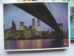 America USA NY New York Lower Manhattan And Bridge - Mehransichten, Panoramakarten