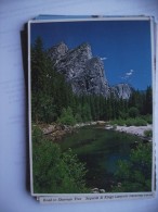 America USA CA Yosimite Merced River And Three Brothers - Yosemite