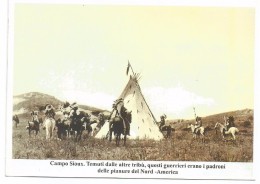 R3251/52 Indiani D'America - Campo Sioux - Riproduzione / Non Viaggiata - Amérique