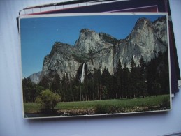 America USA CA Yosemite Bridalveil Fall From The Valley - Yosemite