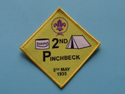 Boy Scouts Badge : 2nd PINCHBECK - 5th May 1935 ( Zie Foto Voor Detail ) ! - Scouting