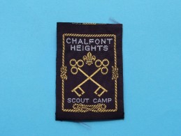 Boy Scouts Badge : CHALFONT HEIGHTS - Scout Camp ( Zie Foto Voor Detail ) ! - Scouting