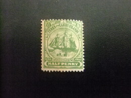 Turks And Caicos Islands 1893 - 95 Sailing Ship Yvert Nº 34 * MH - Turks E Caicos