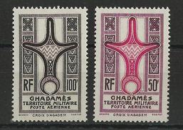 GHADAMES - POSTE AERIENNE - YVERT N°1/2 ** MNH - COTE = 52 EUR. - Ungebraucht