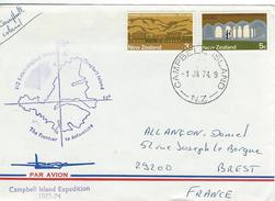12326  NEW ZELAND SUB-ANTARTIC STATION - CAMPBELL ISLAND - 1974 - METEOROLOGICAL - Lettres & Documents