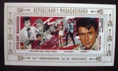 MADAGASCAR ELVIS PRESLEY, Musique, Cinema, Feuillet De Luxe. 60 Eme Anniversaire De Sa Naissance  ** MNH - Elvis Presley