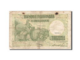 Billet, Belgique, 50 Francs-10 Belgas, 1933-1935, 1945-01-06, KM:106, TB - 50 Francos