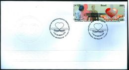 BRAZIL #2766  - ORGAN DONATIONS AND TISSUE TRANSPLANT    -  FDC - Unused Stamps