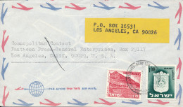 Israel Air Mail Cover Sent To USA - Poste Aérienne