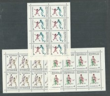 Russie N° 5952 / 54F XX : Jeux Olympiques Dété à Barcelone,  Les 3  Feuilles Sans Charnière, TB - Feuilles Complètes