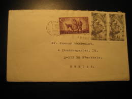 Baile Atha Cliath 1969 To Stockholm Sweden 3 Stamp On Cover Ireland Eire - Lettres & Documents