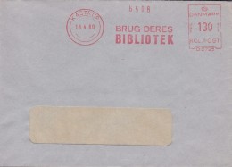 Denmark 'D 2725' Slogan Flamme 'Brug Deres Bibliotek' KASTRUP 1980 Freistempel Brief Meter Cover - Frankeermachines (EMA)