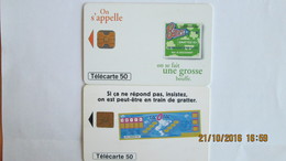 2 TELECARTES FRANCAISE DES JEUX TACOTAC  BANCO - Games