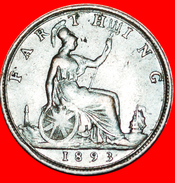 * MISTRESS OF SEAS: UNITED KINGDOM ★ FARTHING 1893 SHIP! LOW START ★ NΟ RESERVE! Victoria (1837-19 - B. 1 Farthing