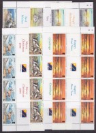 South Georgia 1999 Millennium 6v  4x Gutter (unfolded)  ** Mnh (F5816) - Géorgie Du Sud