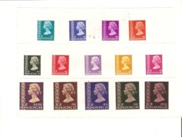 HONGKONG Série Insérée Dans Livret De Luxe N° Yvert 266/279 Sans N 267/69/73 Et N°328/330 MNH ** - Nuovi