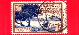 NUOVA CALEDONIA - Usato - 1928 - Bay Pointe Des Paletuviers - 15 - Used Stamps