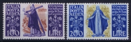 Italy:  Aereo Sa Nr A146 - A147  Mi Nr 744 - 745  MNH/**/postfrisch/neuf Sans Charniere - Poste Aérienne