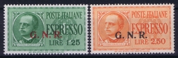 Italy:  Espresso Sa 19 + 20 Mi 33 + 34    MNH/**/postfrisch/neuf Sans Charniere - Posta Espresso