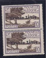 NewCaledonia1941:FRANCE LIBRE Yvert200mnh** Pair - Ungebraucht