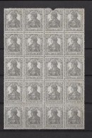 LOTE 830  ///  ALEMANIA IMPERIO YVERT Nº: 97   BLOQUE DE 20 SELLOS  **MNH  CATLOG/COTE: 25€ - Nuovi