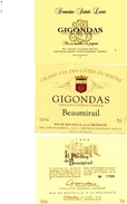 3 étiquettes De Vin Gigondas. - Côtes Du Rhône