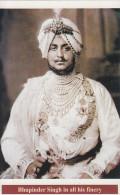 Maharaja  Bhupindar Singh  Of  PATIALA  State  Modern Photo  Post Card # 74673  Inde Indien India - Patiala