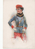 USABAL Illustrateur - SOLDIER GIRL Unifom FEMME SOLDAT- ART DECO ART NOUVEAU ERKAL Nr. 331/6  Vintage Old  Postcard - Usabal