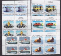 Ross Dependency 2000 Transport On The Ice 6v Bl Of 4  ** Mnh (33029) - Ungebraucht