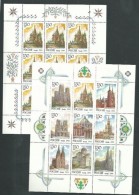 Russie N°  6057 / 65 F XX :  Cathédrales Du Monde,  Les 2 Feuilles Sans Charnière, TB - Volledige Vellen