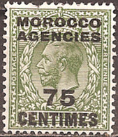GREAT BRITAIN (MOROCCO AGENCIES)..1925..Michel # 217...MLH. - Morocco Agencies / Tangier (...-1958)