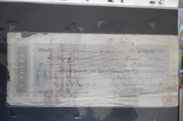 Effet De Commerce 1877 Pointe à Pitre Guadeloupe Bordeaux - Cheques & Traveler's Cheques