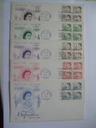 CANADA 1967 SET OF X 5 FIRST DAY COVERS DEFINITIVE ISSUE - Briefe U. Dokumente