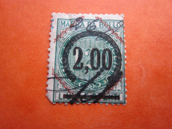 MARCA DI BOLLO SURCHARGE  ITALY FISCAL STAMPS Timbre Italie  1861-1944 Royaume 1878-00 Humbert I  Fiscaux - Fiscali