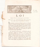 DECRET DE L ASSEMBLEE NATIONALE DU 15 AOUT 1792 N° 2089 - Décrets & Lois