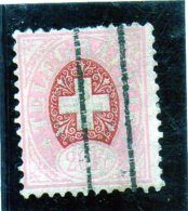 B - 1868 Svizzera - Croce Federale - Telegraph