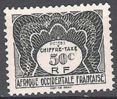 Afrique Occidentale Française 1947 Michel Taxe 3 Neuf ** Cote (2001) 0.50 Euro Petit Chiffre - Ungebraucht