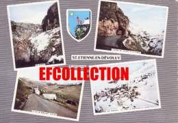 SAINT ETIENNE EN DEVOLUY 1970 HAUTES ALPES MULTIVUE LES ETROITS ENTREE DU VILLAGE ET LE TUNNEL LE PIC DE BURE ECUSSON - Saint Etienne En Devoluy