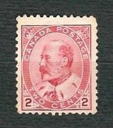 CANADA 1903 - King Edward VII, 2 Cents - MNH - Scott CA 90 - Unused Stamps