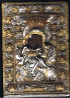 Icone   Clarté   Argent  925°  Golden Seal Of Quality   Cadre 17 Cm X22.5 Cm X 1.5 Cm - Art Religieux