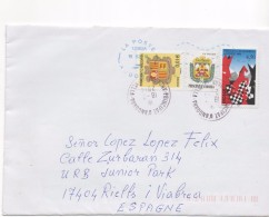 3082  Carta   Andorra La Vella ,  Francesa ,2014 - Storia Postale