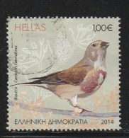 Greece 2014 Birds - Songbirds Of The Greek Countryside Value 1.00 EUR Used W0450 - Used Stamps