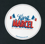 Beau Sticker Autocollant Restaurant Burger "King Marcel" (Hommage à Marcel Cerdan) Paris - Aufkleber