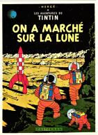 DESSIN DE HERGE TINTIN ON A MARCHE SUR LA LUNE  REF 49433 - Hergé